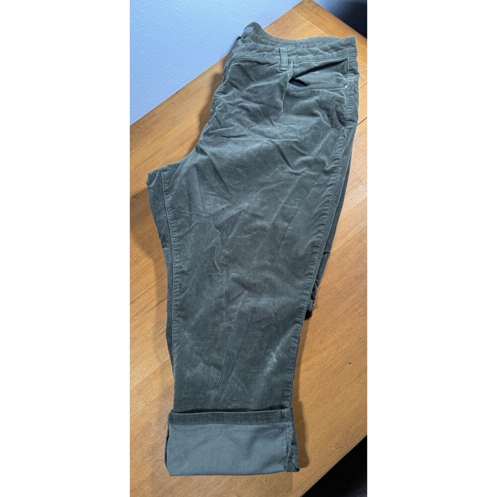 Kut From The Kloth Catherine Boyfriend Corduroy Pants Olive Green Plus 22W Core